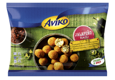 Šaldyti sūrio rutuliukai AVIKO su Chalapos paprikomis, 300 g, 300 g