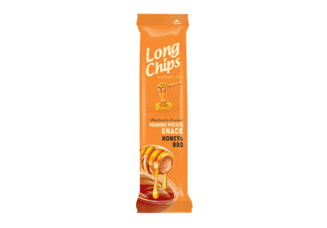 Traškus užkandis LONG CHIPS, medaus ir barbekiu skonio, 75 g