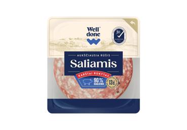 Karštai rūkytas saliamis WELL DONE, a. r., 200 g