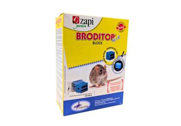 Graužikų nuodai BRODITOP BLUE BLOCK, vaško blokeliai, 300 g