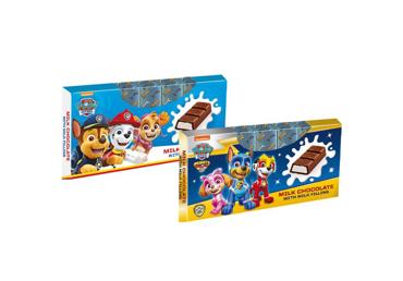 Pieninis šokoladas PAW PATROL su įdaru, 100 g