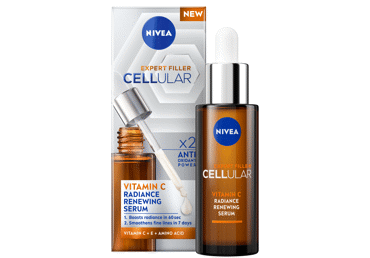 NIVEA CELLULAR EXPERT FILLER SPINDESĮ SKATINANTIS serumas su vitaminu C, 30 ml