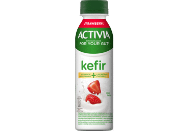 Kefyro gėrimas su braškėmis ACTIVIA, 3,1 % rieb., 280 g