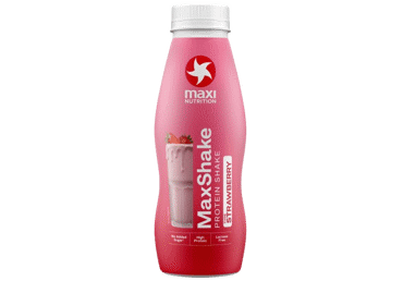 Baltyminis pieno kokteilis MAXI NUTRITION, braškių skonio, 330 ml