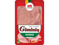 Karštai rūkytas GIMINIŲ kiaulienos kumpis, I r., 100 g