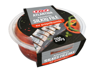 Silkių filė gabaliukai paprikų padaže ATLANTIDA, 200 g