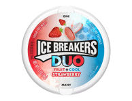 Pastilės ICE BREAKERS DUO, braškių skonio, 36 g