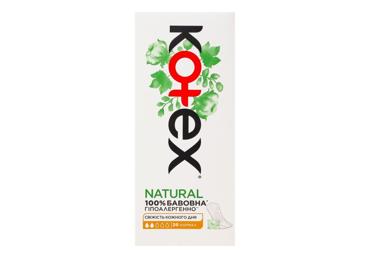 Higieniniai įklotai KOTEX Natural Normal, 40 vnt.