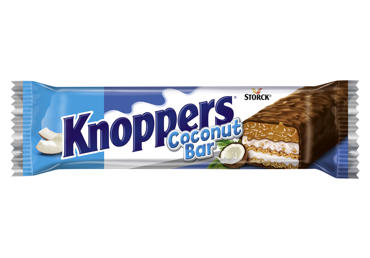Vaflinis batonėlis KNOPPERS, kokosų skonio, 40 g