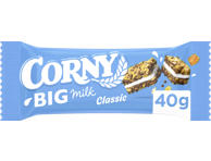 Javainių batonėlis CORNY BIG MILK su pieniniu pertepimu, 40 g