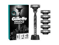 Skustuvas GILLETTE MACH3 Charcoal +6 galvutės