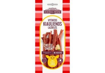Vytintos kiaulienos lazdelės CHEESE&ONION, a. r., 70 g