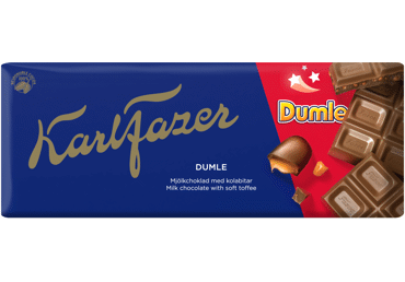 Pieninis šokoladas KARL FAZER su karamelės gabaliukais, 180 g