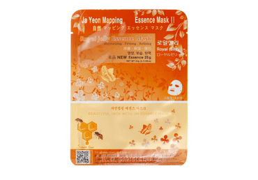 Ja Yeon Mapping Royal Jelly Essence Mask Lakštinė veido kaukė su bičių pienelio ekstraktu, 25 g.