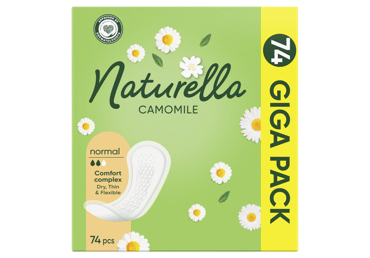 Higieniniai įklotai NATURELLA Camomile, Normal, 74 vnt