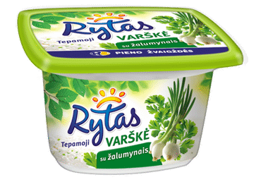 Tepamoji varškė RYTAS su žalumynais, 15% rieb., 130 g