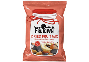 Džiovintų vaisių mišinys SUNNY FRUTOWN, 500 g