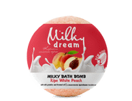 Vonios burbulas MILKY DREAM Milky Baltas persikas 100g