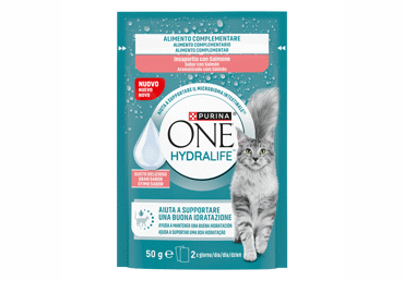 ONE HYDRALIFE pašaro papildas suaugusioms katėms lašišų skonio 50 g