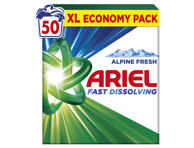 Skalbimo milteliai ARIEL Alpine Fresh, 50 skalb., 2,75 kg