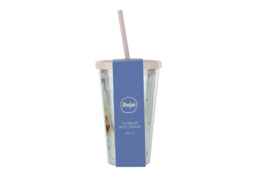 Gertuvė su šiaudeliu ILAJA, 450 ml - 1