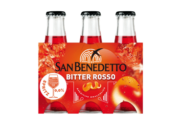 Gazuotas gėrimas SAN BENEDETTO BITTER ROSSO, 0,098L x 6 butelis