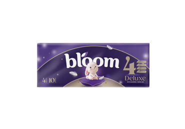 Vienkartinės nosinaitės BLOOM DELUXE 4 sl, 10 pak. x 10 vnt.\r\n
