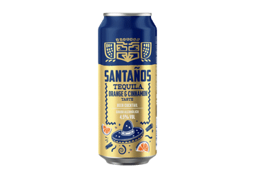 Alaus kokteilis SANTANOS TEQUILA, ORANGE & CINNAMON 4.5%, 500 ml
