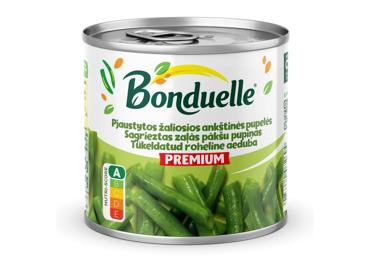 Konservuotos pjaustytos žal. ankštinės pupelės BONDUELLE, 400 g