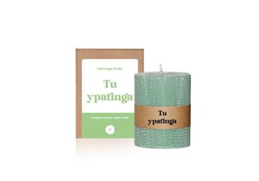 Kvepianti palmių vaško žvakė CANDLE FAMILY Tu ypatinga, 8 cm