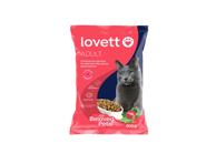 Sausas kačių ėdalas LOVETT su lašiša, špinatais, žirneliais, 800 g