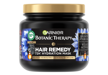 Plaukų kaukė GARNIER BOTANIC THERAPY CHARCOAL, 340 ml