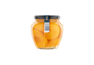 Nuluptos persikų puselės WELL DONE PREMIUM,  lengvame sirupe, be kauliukų 560 g
