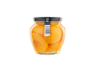 Nuluptos persikų puselės WELL DONE PREMIUM,  lengvame sirupe, be kauliukų 560 g