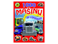 Knyga 1000 MAŠINŲ SU LIPDUKAIS