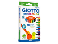 Flomasteriai GIOTTO TURBO COLOR, 18 vnt., 18 vnt.