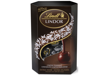 Juodojo šokolado rutuliukai LINDT LINDOR, 200 g Juodojo šokolado rutuliukai LINDT LINDOR, 200 g