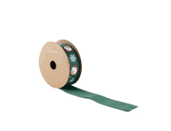 Dovanų pakavimo juostelė, žalia, 25mmX3m