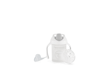 Twistshake puodelis mini baltas nuo 4mėn 230 ml 78053 - 2