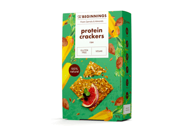 Baltymų krekeriai BEGINNINGS, 80 g