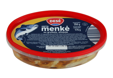 Keptos menkės su grybais aliejuje DESĖ, 350 g