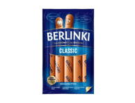 Virtos rūkytos kiaul. ir višt. dešrelės BERLINKI, II r., 250 g