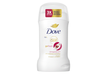 Moteriškas pieštukinis dezodorantas DOVE POMEGRANATE, 50 ml