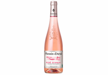 Rožinis pusiau saldus vynas PLESSIS-DUVAL ROSÉ d'ANJOUR AOC, 750 ml