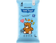 Užkandukai kūdikiams LITTLE ANGEL TEDDY su morkomis ir moliūgais, 4x15 g