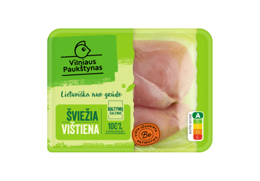 Šviežia broilerių filė kepsniams, užauginta be antibiotikų, 400 g