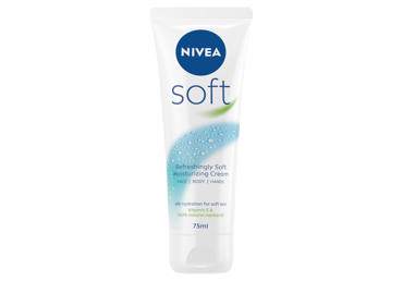 Drėkinamasis kremas veidui, kūnui ir rankoms NIVEA Soft, 75 ml