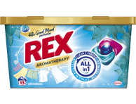 Skalbiamosios kapsulės REX POWER CAPS AROMATHERAPY WHITE, 13 vnt.