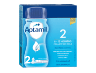 Tolesnio maitinimo pieno mišinys APTAMIL 2 (nuo 6 mėn.), 400 ml
