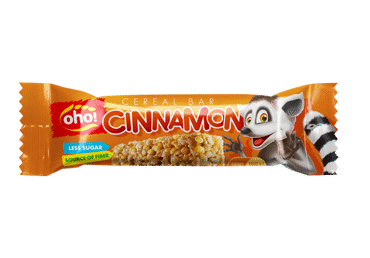 Pusryčių dribsnių batonėlis OHO CINNAMON, 23 g Pusryčių dribsnių batonėlis OHO CINNAMON, 23 g